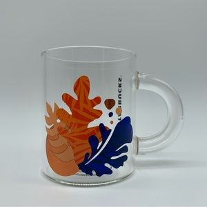 Starbucks Autumn Leaves Glass Mug